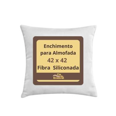 Imagem de Enchimento Para Almofadas Fibra Siliconada 42x42 Cm UNIDADE Macio e Be