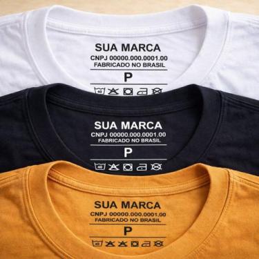 Imagem de Kit 1000 Etiquetas Termocolantes Personalizadas Em DTF Para Roupas Uni