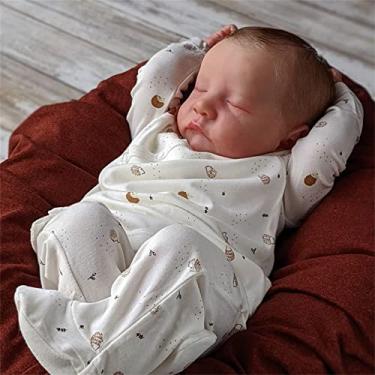 Imagem de BAOERYAA Bebe Reborn De Silicone Realista, Bebê Reborn Menina De Vinil Macio, 18 Polega...