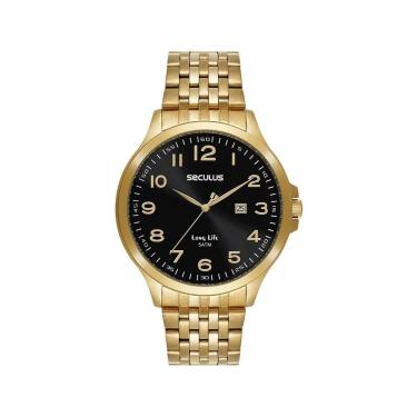 Imagem de Relógio Seculus Cronógrafo 77351GPSVCA1 44mm Aço Inox-Masculino