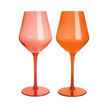 Imagem de Conjunto De Copos De Vinho Coloridos Em Plástico Tritan 2/4/6PCS Inque