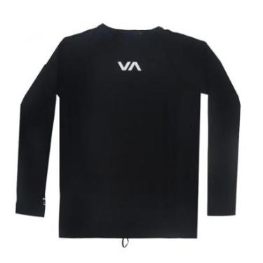 Imagem de Camiseta Manga Longa RVCA Long Surf Lycra VA - Preto-Masculino