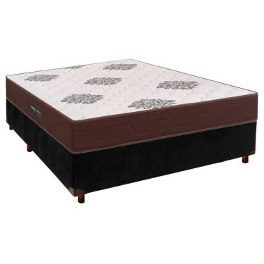 Imagem de Conjunto Cama Box Com Colchão Casal Inova D45 Inovaflex - Preto