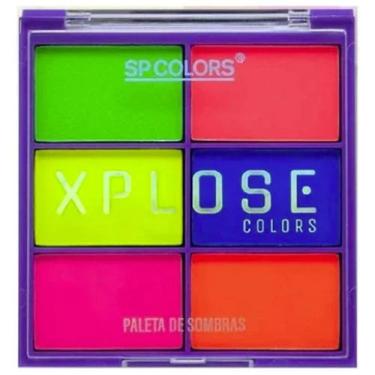 Imagem de Paleta de sombras neon Xplose Colors 6 cores SP Colors