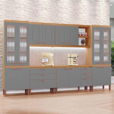 Imagem de Cozinha Viena Modulada Composta por 06 módulos 100 MDF com Paneleiros 