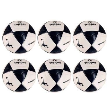 Imagem de Kit 06 Bola De Futevôlei Topper R1 Oficial