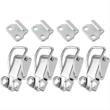 Imagem de Kit Com 04 Fecho Pequeno Ra3 + Engate A2 Zincado Para Case Baús - Sant