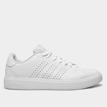 Imagem de Tênis Adidas Advantage Base 2.0 Feminino, Branco, Rosa, 34