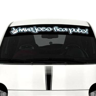 Imagem de Adesivo Parabrisa Invejoso Fica Puto Frase Rebaixado Dub - Seymour
