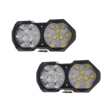 Imagem de Lanterna Frontal LED Super Brilhante 12V-80V Para E-bike, 2 Peças, Far