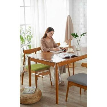 Imagem de 2x Toalha De Mesa Plástico Cristal 2m X 1.40m Transparente P - Congrat