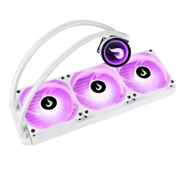 Imagem de Water Cooler Rise Mode Frost 360mm Rainbow 2000RPM Branco - RM-WCF-04-RBW