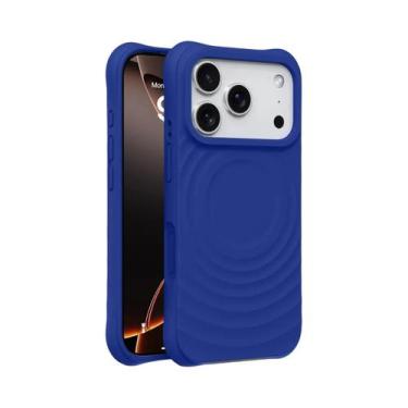 Imagem de Capa De Carregamento Sem Fio Magsafe Para iPhone, Silicone Com Efeito 