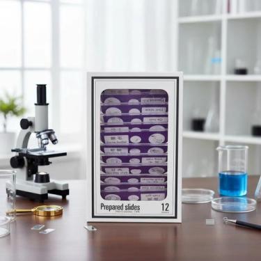 Imagem de Lâminas Biológicas Para Microscópio 12 Peças - Chanseon, LILAS