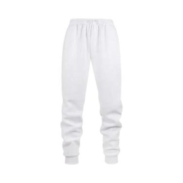 Imagem de Calças De Jogging Masculinas Em Cor Sólida, Calças De Fitness Para Cor