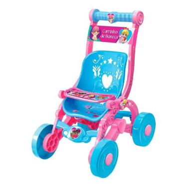 Imagem de Carrinho De Boneca Azul e Rosa 60cm 228 - Líder