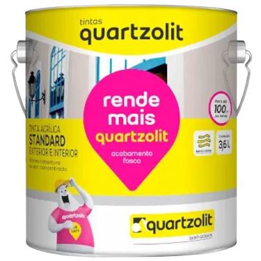 Imagem de Tinta Rende Mais Standard 3,6 Litros Branco Gelo - 0604.00043.0036GL - QUARTZOLIT