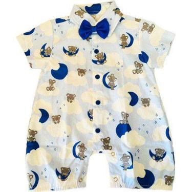 Imagem de Macacão Infantil Menino Marinheiro Bebe Fantasia Safari Carr - anjo da