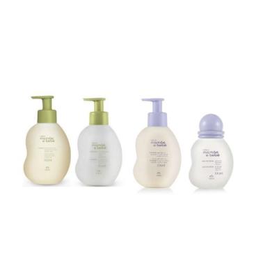 Imagem de kit Mamãe e bebê shampoo condicionador hidratante e colônia relaxante 