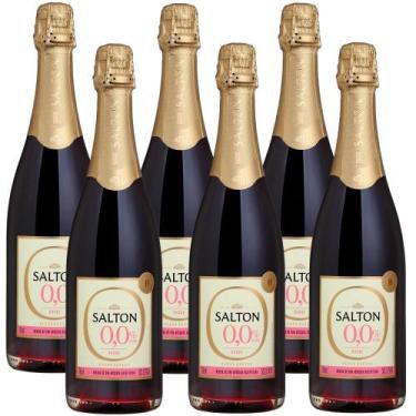 Imagem de Kit 6 Espumante Salton Zero Álcool Rouge 750ml