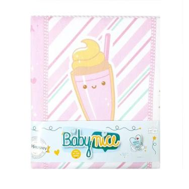 Imagem de COBERTOR DE BEBÊ 100% ALGODÃO 70 CM X 90 CM BABY NICE Rosa