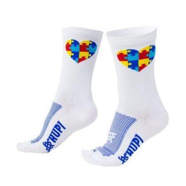 Imagem de Meia Hupi Autismo  Corrida, Ciclismo e Multi Esportes