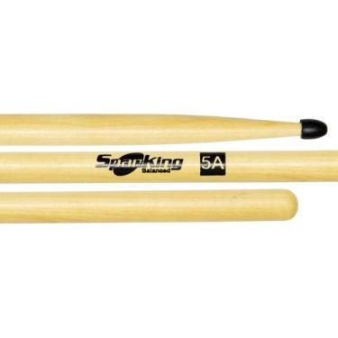Imagem de Baqueta Spanking Linha Natural 5A Clássica com Ponta de Nylon (4061)