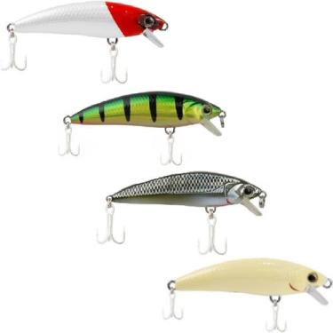 Imagem de Kit 4 Isca Inna 70 Artificial meia água Marine Sports 7cm, 14, 39, 116
