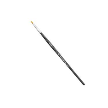 Imagem de Pincel Redondo Filete N.00 Atlas 6x6mm - Cerda Sintética Laranja - Cabo Madeira - 18,5cm