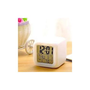 Imagem de Relógio Despertador Digital Alarme Acorda Aparelho Temporizador Confei
