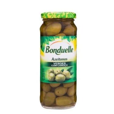 Imagem de Azeitona Verde Com Caroço Bonduelle 320g/170g