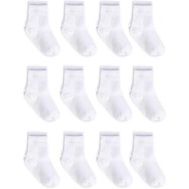 Imagem de Meias para Bebê ZAPLES com Solado Antiderrapante Cano Médio 12-36 Mese