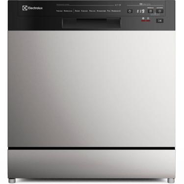 Imagem de Lava-Loucas Electrolux 8 Servicos, Programa Lava e Seca 50 min, Inox - LS08E