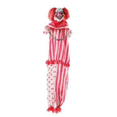 Imagem de Decoração Halloween Assustador Palhaço Acorrentado que Treme - Fantasi