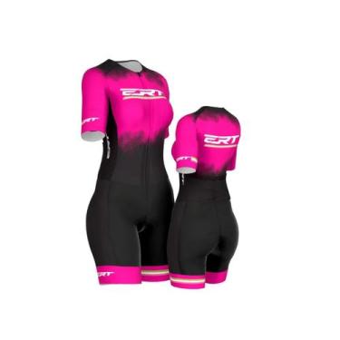Imagem de Macaquinho Ciclismo Feminino New Elite Ert Pink Power Gel - Ert Cycle 