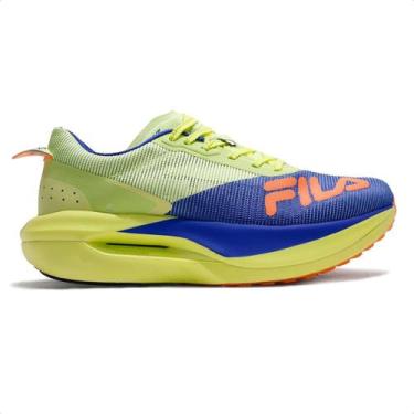 Imagem de Tênis Fila Racer Carbon 3 Masculino, 38, Verde, Azul