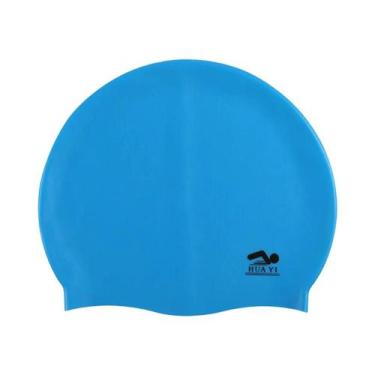 Imagem de Touca De Natação De Silicone Impermeável Para Adultos, Elástica, Para 