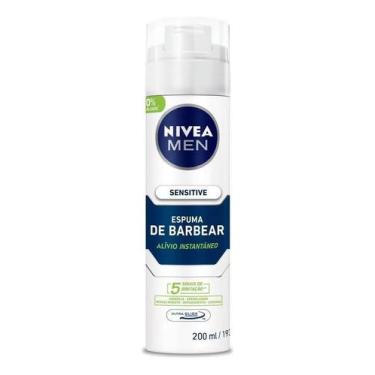 Imagem de NIVEA MEN Espuma de Barbear Sensitive 200ml, Acalma a Pele, - Congratu