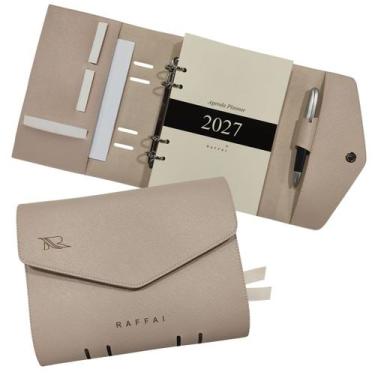 Imagem de Agenda Planner 2027 129-R Personalizada Raffai Couros, Nude