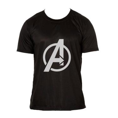 Imagem de Camiseta Vingadores T-shirt Adulta Preta-Unissex