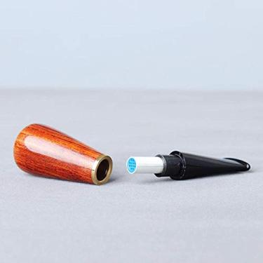 Imagem de MUXIANG Filtro de papel de 9 mm para bucha de suporte de charuto de jacarandá