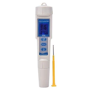 Imagem de 4 em1 Tipo de caneta testadora de qualidade de água multifuncional PH/EC/TDS/Temp Medidor de água Monitor digital portátil de temperatura de condutividade de água
