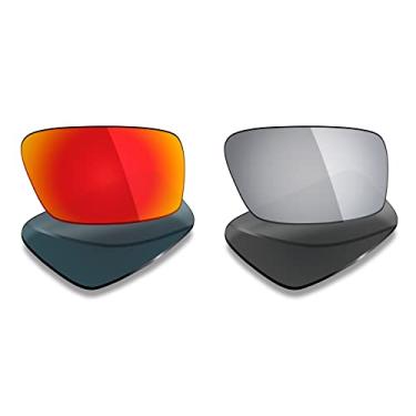 Imagem de 2 pares de lentes polarizadas de substituição da Mryok para óculos de sol Oakley Twitch – Opções