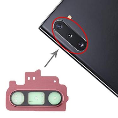 Imagem de LIYONG Peças sobressalentes de reposição 10 peças de capa de lente de câmera para Galaxy Note 10 peças de reparo (preto) (cor rosa)