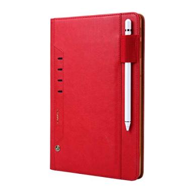 Imagem de Capa traseira para tablet Galaxy Tab S4 10,5/T830 Tmall Kaka Texture Horizontal Flip Leather Case com suporte e compartimento para cartão e moldura para foto e compartimento para caneta (cor: vermelha)