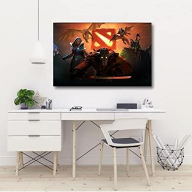 Imagem de Quadro decorativo Dota 2 Jogos Online - Tela em Tecido