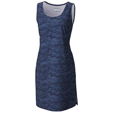 Imagem de Columbia Vestido casual feminino Anytime II, proteção solar, repelente avançado, estampa japonesa noturna, 3X