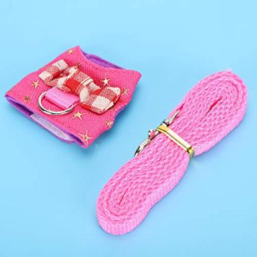 Imagem de Arnês para hamster, arnês para esquilos, corda de tração para furão com anel resistente em D para chinchilas, esquilos, hamsters(P)