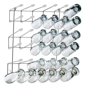 Imagem de Suporte de Parede para 36 Copos Utimil em Aço Cromado 