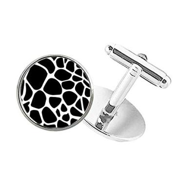 Imagem de DIYthinker Girafa Animal Art Grain Illustration Pattern Round Button Cuff Clip Stud Cufflinks